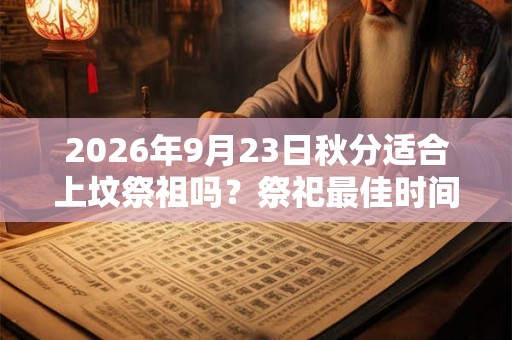 2026年9月23日秋分适合上坟祭祖吗？祭祀最佳时间？