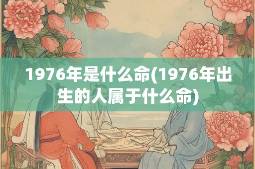1976年是什么命(1976年出生的人属于什么命)