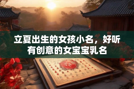 立夏出生的女孩小名，好听有创意的女宝宝乳名