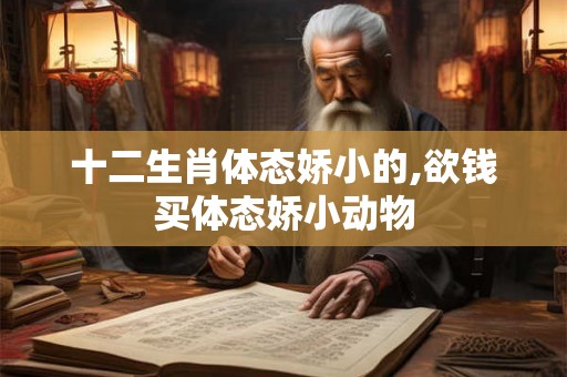 十二生肖体态娇小的,欲钱买体态娇小动物