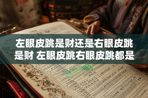 左眼皮跳是财还是右眼皮跳是财 左眼皮跳右眼皮跳都是财 左眼皮跳是财还是右眼皮跳是财 左眼皮跳右眼皮跳都是财