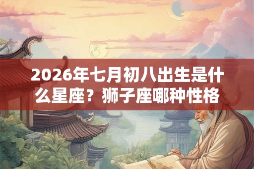 2026年七月初八出生是什么星座?狮子座哪种性格 2026年七月初八出生是什么星座?狮子座哪种性格