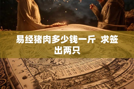 易经猪肉多少钱一斤  求签出两只