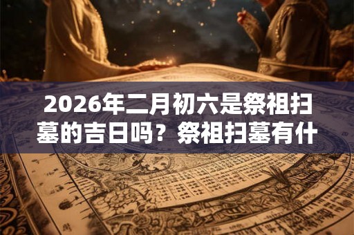 2026年二月初六是祭祖扫墓的吉日吗？祭祖扫墓有什么注意事项？
