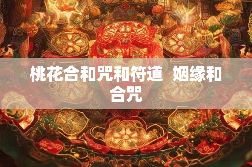 桃花合和咒和符道  姻缘和合咒