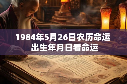 1984年5月26日农历命运 出生年月日看命运 1984年5月26日农历命运 出生年月日看命运