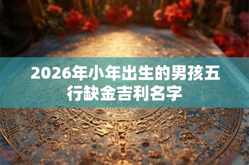 2026年小年出生的男孩五行缺金吉利名字