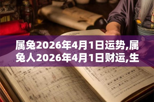 属兔2026年4月1日运势,属兔人2026年4月1日财运,生肖兔2026年4月1日运势