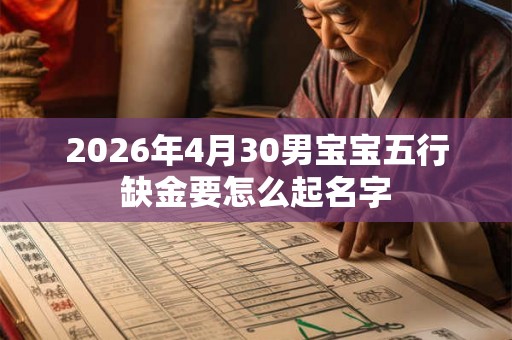 2026年4月30男宝宝五行缺金要怎么起名字