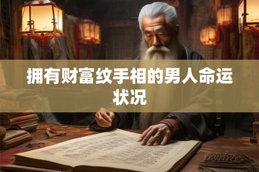 拥有财富纹手相的男人命运状况