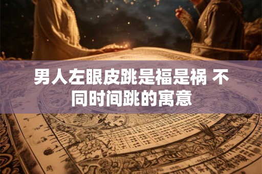 男人左眼皮跳是福是祸 不同时间跳的寓意