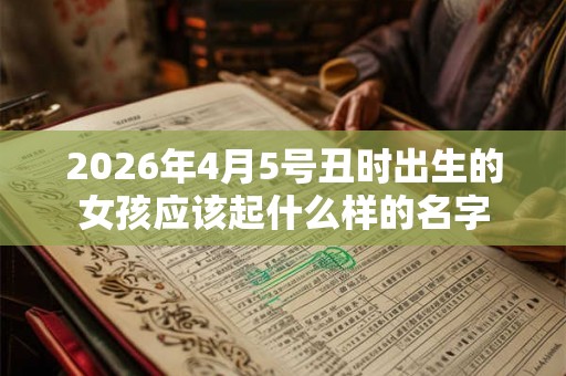 2026年4月5号丑时出生的女孩应该起什么样的名字
