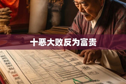 十恶大败反为富贵