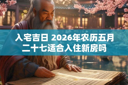 入宅吉日 2026年农历五月二十七适合入住新房吗