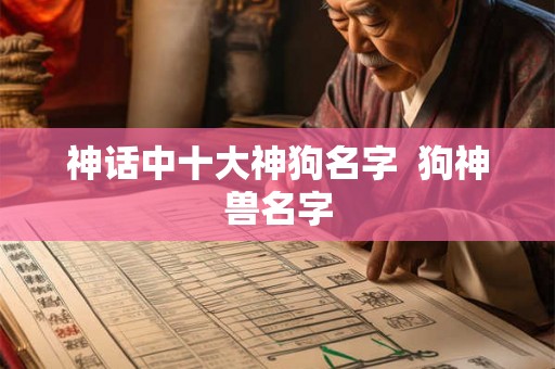 神话中十大神狗名字  狗神兽名字