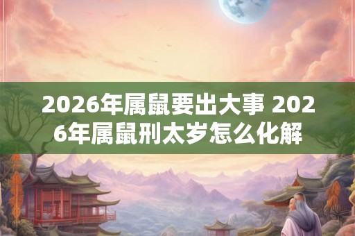 2026年属鼠要出大事 2026年属鼠刑太岁怎么化解