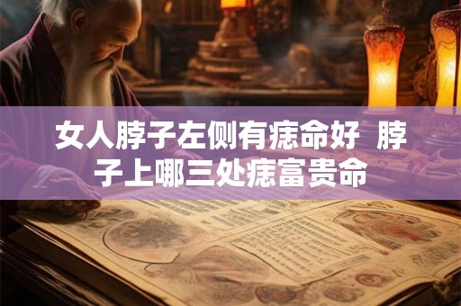 女人脖子左侧有痣命好  脖子上哪三处痣富贵命