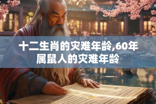 十二生肖的灾难年龄,60年属鼠人的灾难年龄