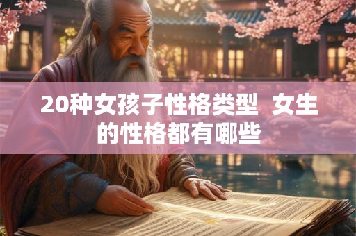 20种女孩子性格类型 女生的性格都有哪些 20种女孩子性格类型 女生的性格都有哪些