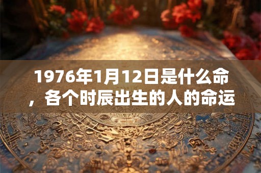 1976年1月12日是什么命,各个时辰出生的人的命运 1976年1月12日是什么命,各个时辰出生的人的命运