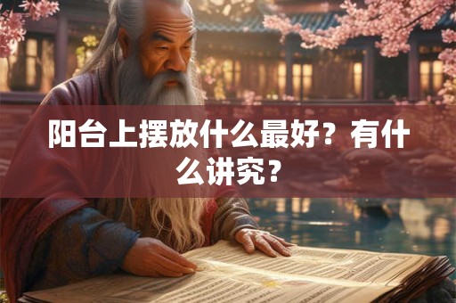 阳台上摆放什么最好？有什么讲究？
