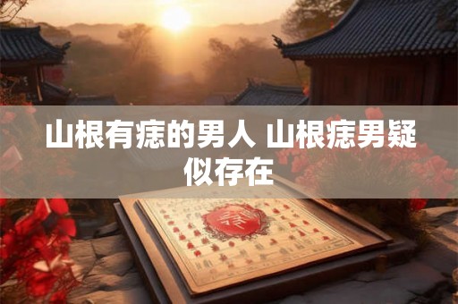 山根有痣的男人 山根痣男疑似存在
