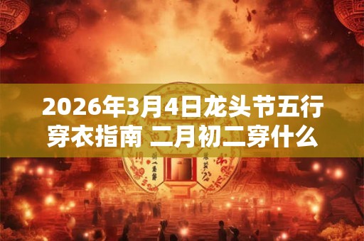 2026年3月4日龙头节五行穿衣指南 二月初二穿什么颜色好