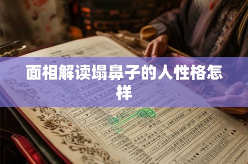 面相解读塌鼻子的人性格怎样