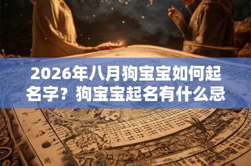 2026年八月狗宝宝如何起名字？狗宝宝起名有什么忌讳？