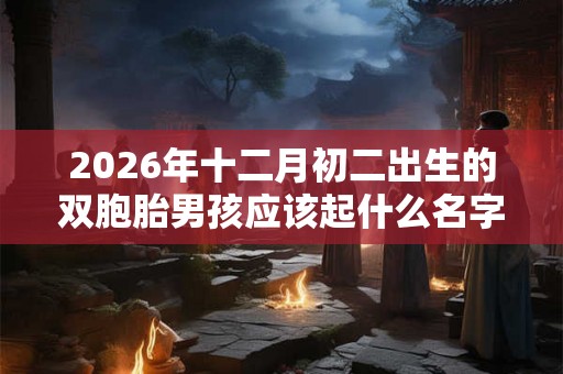 2026年十二月初二出生的双胞胎男孩应该起什么名字,五行属什么 2026年十二月初二出生的双胞胎男孩应该起什么名字,五行属什么