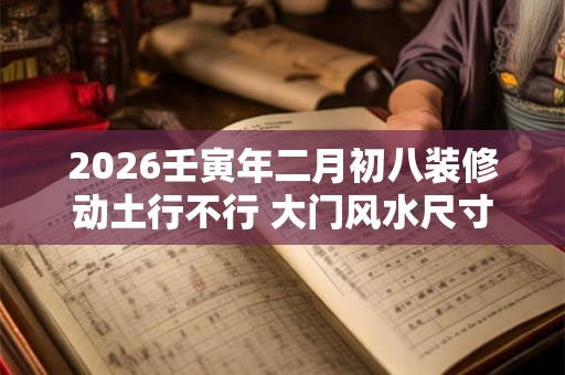 2026壬寅年二月初八装修动土行不行 大门风水尺寸