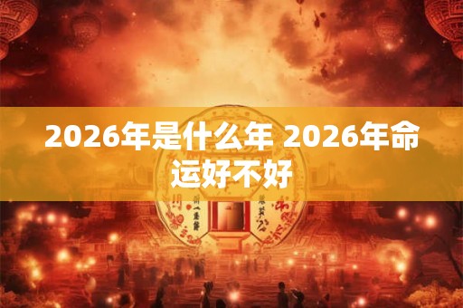 2026年是什么年 2026年命运好不好 2026年是什么年 2026年命运好不好