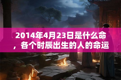 2014年4月23日是什么命，各个时辰出生的人的命运