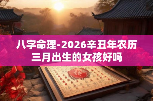 八字命理-2026辛丑年农历三月出生的女孩好吗 八字命理-2026辛丑年农历三月出生的女孩好吗