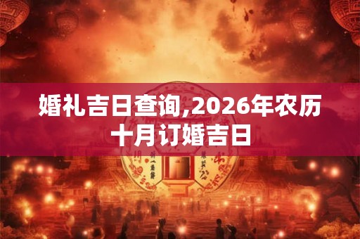 婚礼吉日查询,2026年农历十月订婚吉日