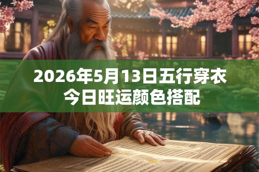 2026年5月13日五行穿衣 今日旺运颜色搭配