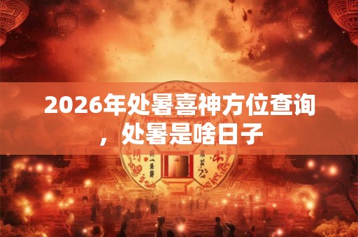2026年处暑喜神方位查询,处暑是啥日子 2026年处暑喜神方位查询,处暑是啥日子