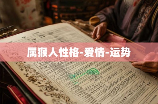 属猴人性格-爱情-运势