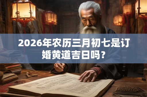 2026年农历三月初七是订婚黄道吉日吗? 2026年农历三月初七是订婚黄道吉日吗?