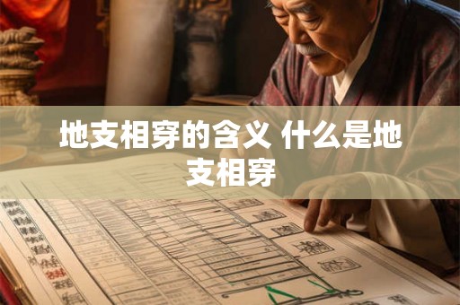 地支相穿的含义 什么是地支相穿 地支相穿的含义 什么是地支相穿