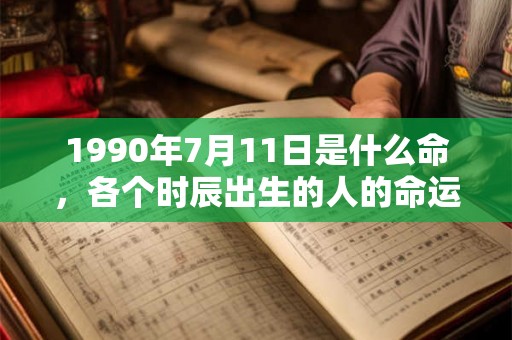 1990年7月11日是什么命，各个时辰出生的人的命运