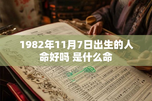 1982年11月7日出生的人命好吗 是什么命
