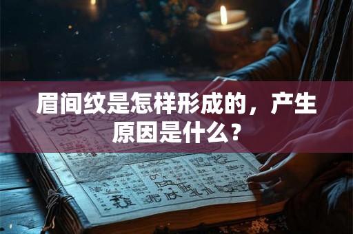眉间纹是怎样形成的，产生原因是什么？