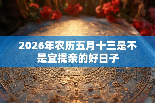 2026年农历五月十三是不是宜提亲的好日子