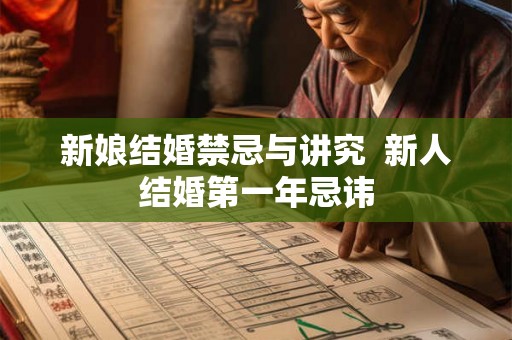 新娘结婚禁忌与讲究  新人结婚第一年忌讳