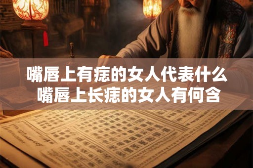 嘴唇上有痣的女人代表什么 嘴唇上长痣的女人有何含义