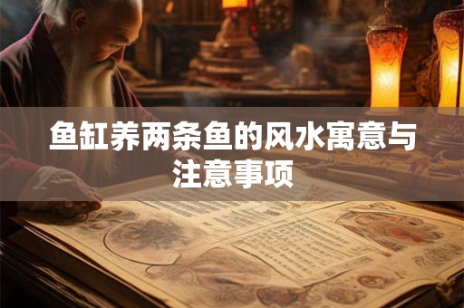 鱼缸养两条鱼的风水寓意与注意事项 鱼缸养两条鱼的风水寓意与注意事项