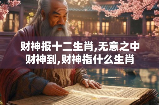 财神报十二生肖,无意之中财神到,财神指什么生肖