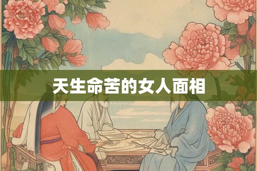 天生命苦的女人面相