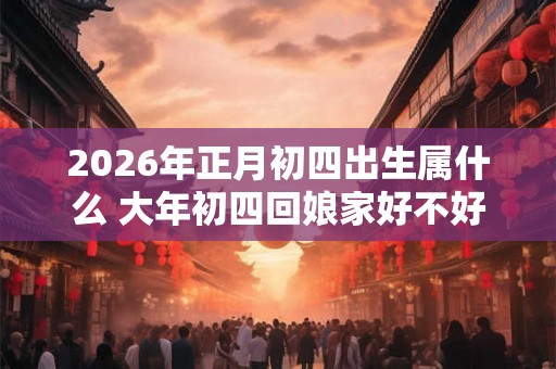 2026年正月初四出生属什么 大年初四回娘家好不好